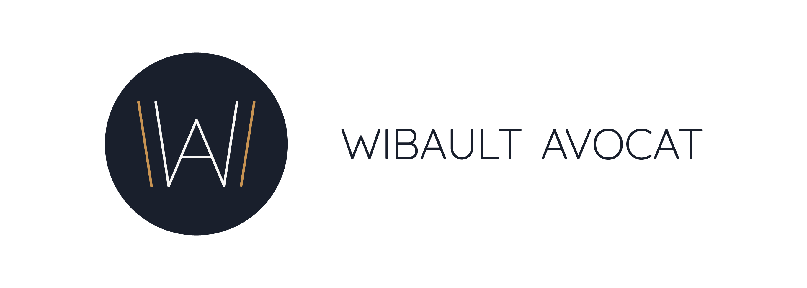logo Cabinet Avocat Wibault AW +texte